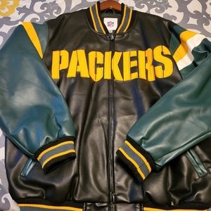 Vintage NFL GREENBAY PACKERS LEATHER JACKET
